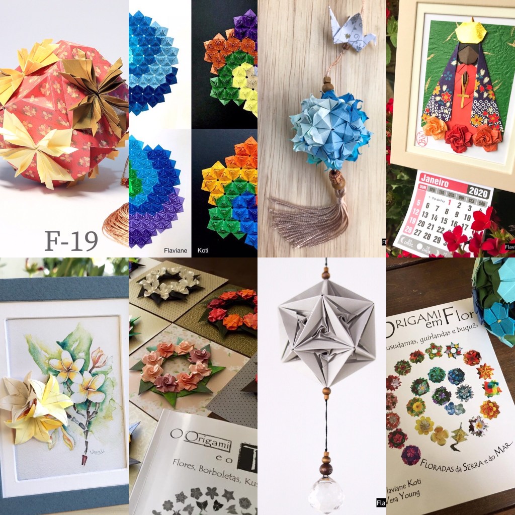 Trabalhos em Origami por Flaviane Koti